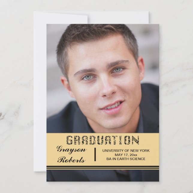 Anuncio de Transparencia de Graduación (Anverso)