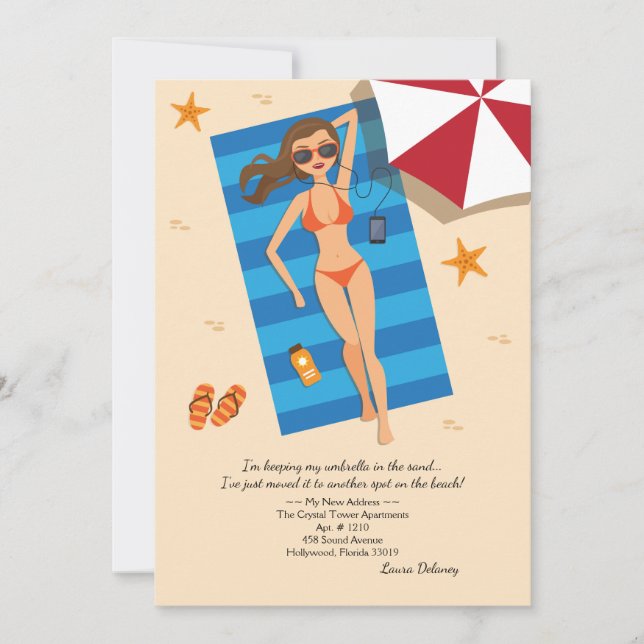 Anuncio de traslado de Bask In The Sun (Anverso)