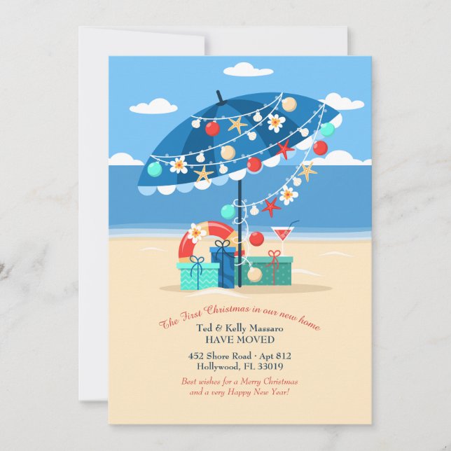 Anuncio de traslado de Navidad en los Trópicos (Anverso)