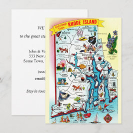 Anuncio de traslado del mapa de Rhode Island