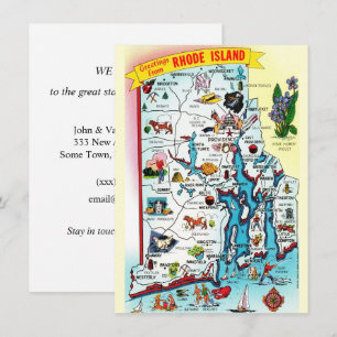 Anuncio de traslado del mapa de Rhode Island