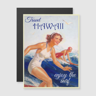 Anuncio de turismo vintage de Hawái