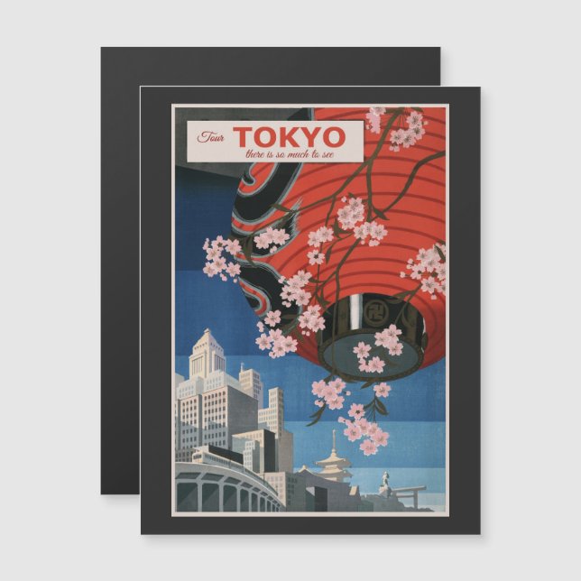 Anuncio de Turismo Vintage de Tokio (Anverso/Reverso)