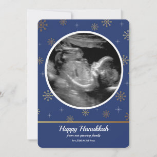 Anuncio de ultrasonido de embarazo de Hanukkah