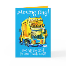 Anuncio de un camión de basura amarilla