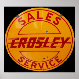 anuncio de ventas cruzadas vintage y señal de serv