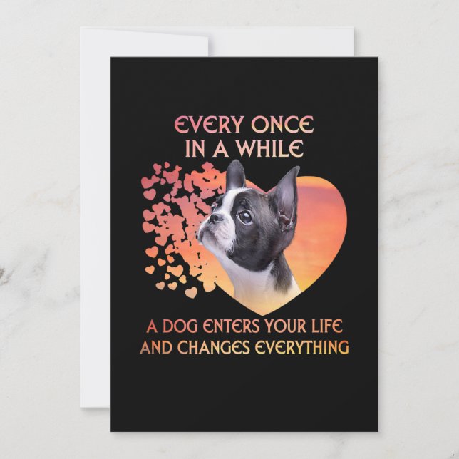 Anuncio De Vez En Cuando Un Perro Entra En Tu Vida Boston (Anverso)