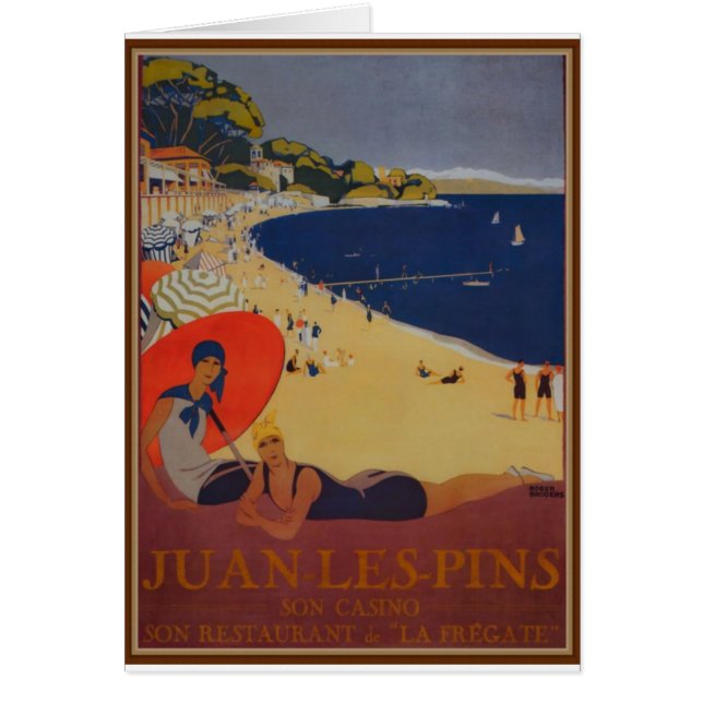 Anuncio de viaje francés vintage (Frente)