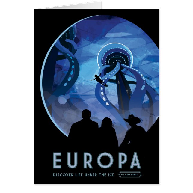 Anuncio de viajes de ciencia ficción, Moon Europa (Frente)