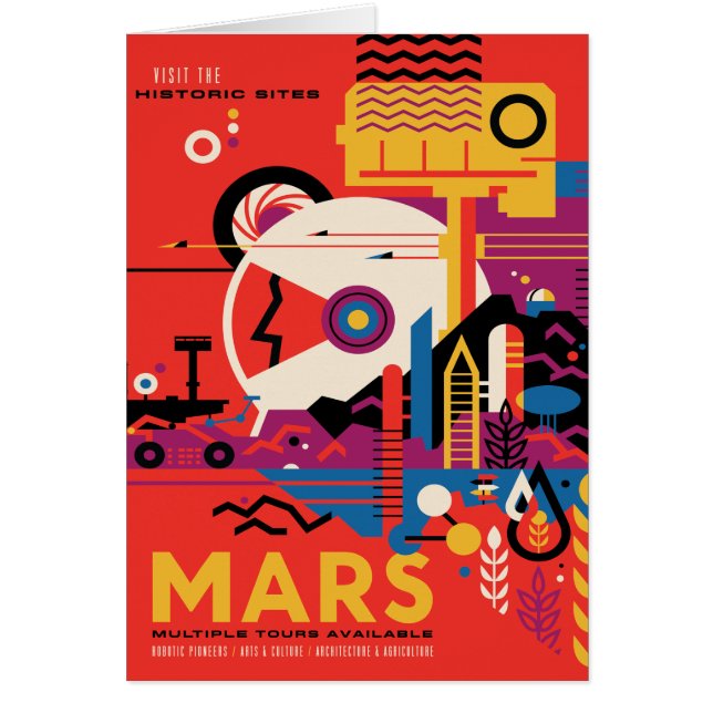 Anuncio de viajes de ciencia ficción, Planet Mars (Frente)