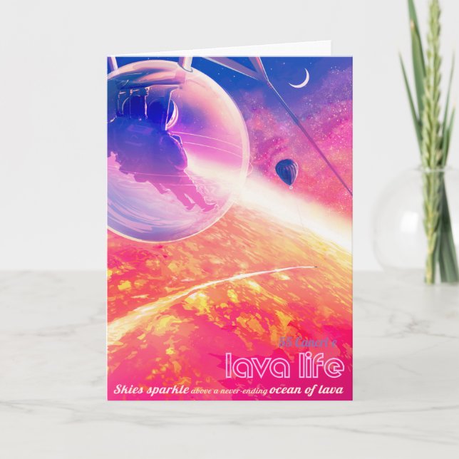 Anuncio de viajes de Sci-Fi, Planet 55 Cancri e (Anverso)