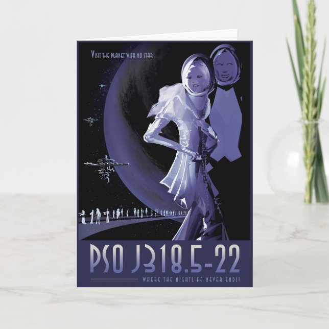 Anuncio de viajes de Sci-Fi, Planet PSO J318.5-22 (Anverso)