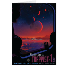 Anuncio de viajes de Sci-Fi, Planet Trapist-1e