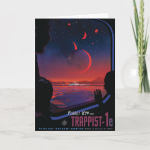 Anuncio de viajes de Sci-Fi, Planet Trapist-1e