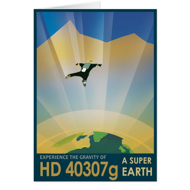 Anuncio de viajes Sci-Fi, Planet HD 40307g (Frente)