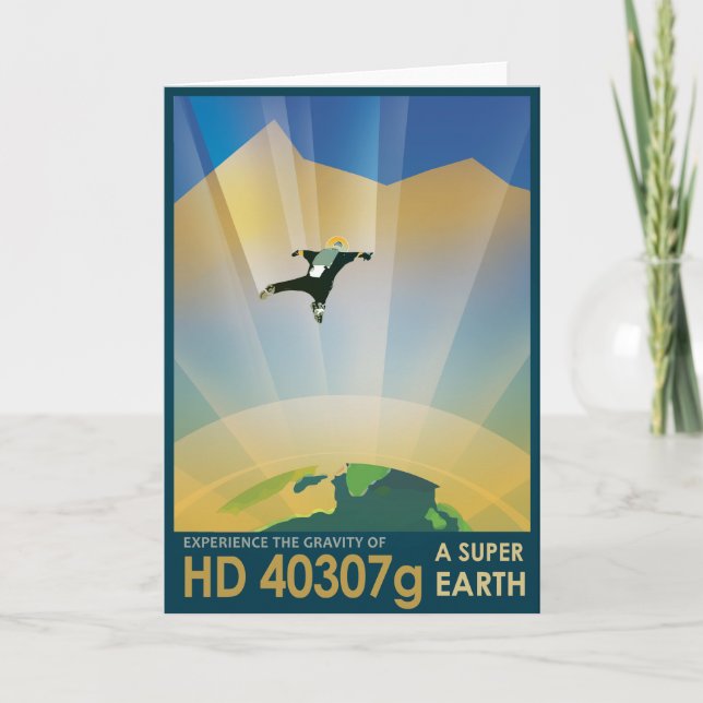 Anuncio de viajes Sci-Fi, Planet HD 40307g (Anverso)