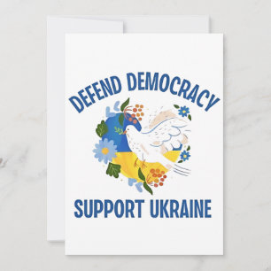 Anuncio Defender la democracia apoyar a Ucrania Estadounid