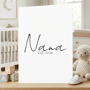 Anuncio del año de Nana EST con elegante diseño de