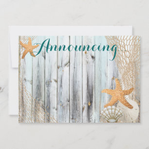 Anuncio del Boda Rustic Beach Starfish