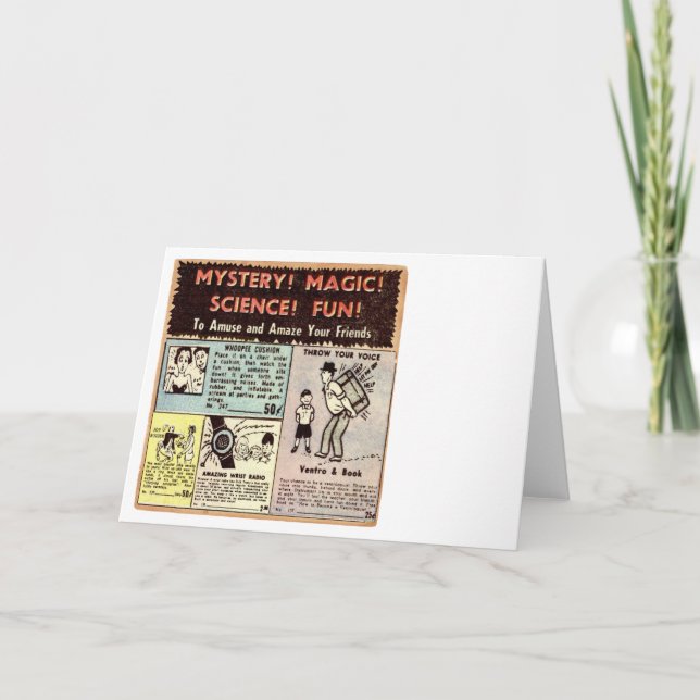 Anuncio del cómic - tarjeta de felicitación (Anverso)