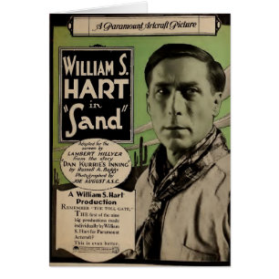 Anuncio del exhibidor de películas mudas William S