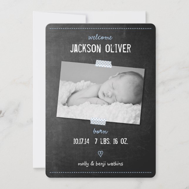 Anuncio del nacimiento de la cinta Washi de Chalkb (Anverso)