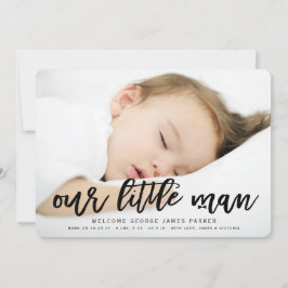 Anuncio del nacimiento de nuestro pequeño niño beb