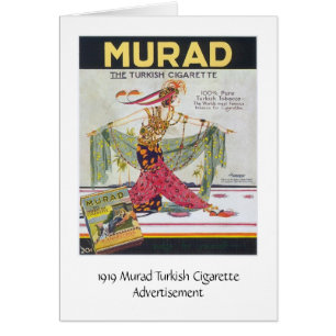 Anuncio del vintage - cigarrillos turcos de Murad,