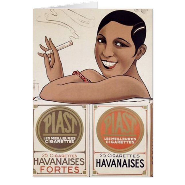 anuncio del vintage del cigarrillo (Frente)