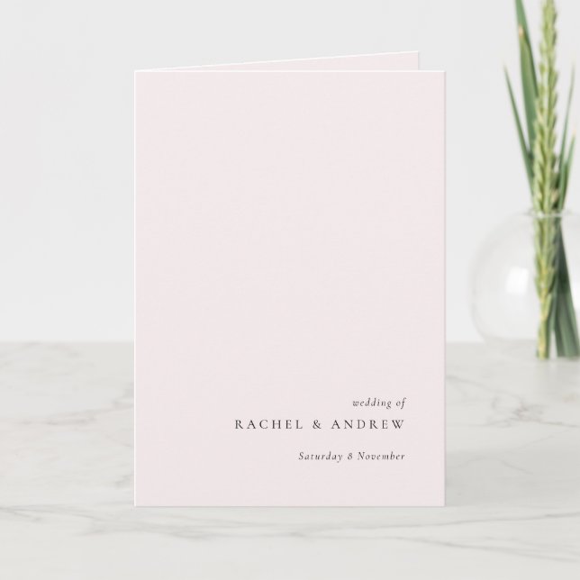 Anuncio Delicado suave Rubor pálido simple Rosa elegante r (Anverso)