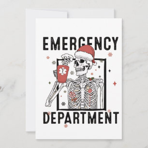 Anuncio Departamento de Emergencia Skeleton Enfermería Caf