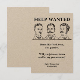 Anuncio deseado por solicitud de Groomsman