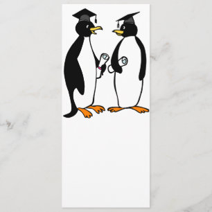 Anuncio Dibujo animado de los pingüinos de la graduación