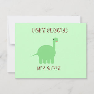 Anuncio Dinosaur Baby ducha es un niño