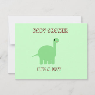 Anuncio Dinosaur Baby ducha es un niño