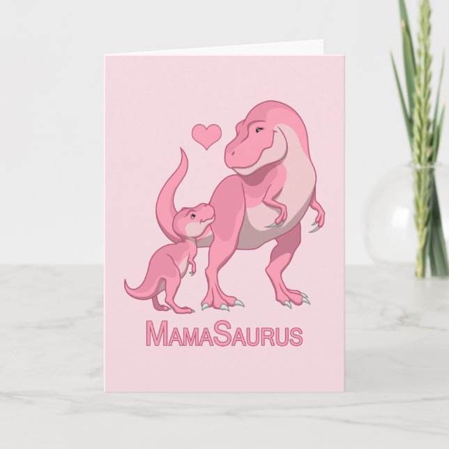 Anuncio Dinosaurios MamaSaurus T-Rex y Baby Girl (Anverso)