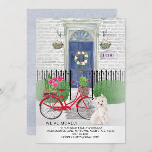 Anuncio Dirección de la puerta de la bicicleta de perro ca