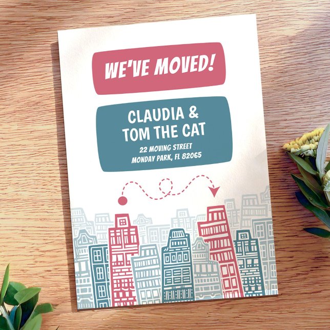 Anuncio Dirección nueva rosa y turquesa ciudad de dibujos  (Subido por el creador)