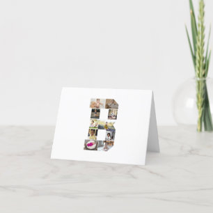 Anuncio Diseñar su propia letra B Collage de fotos