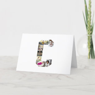 Anuncio Diseñar su propia letra C Collage de fotos