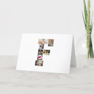 Anuncio Diseñar su propia letra F Collage de fotos