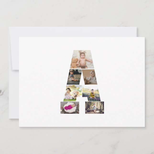 Anuncio Diseñar su propia letra un Collage de fotos (Anverso)