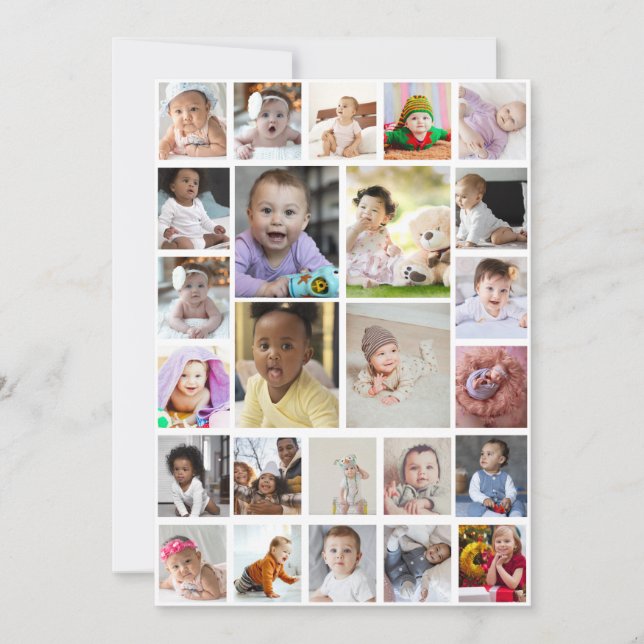 Anuncio Diseñar su propio Collage de fotos de 25 cuadros d (Anverso)