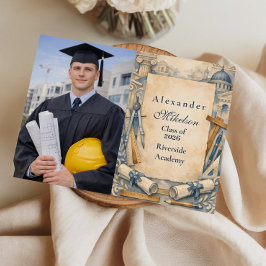 Anuncio Diseño de plano de graduación de arquitecto fotogr