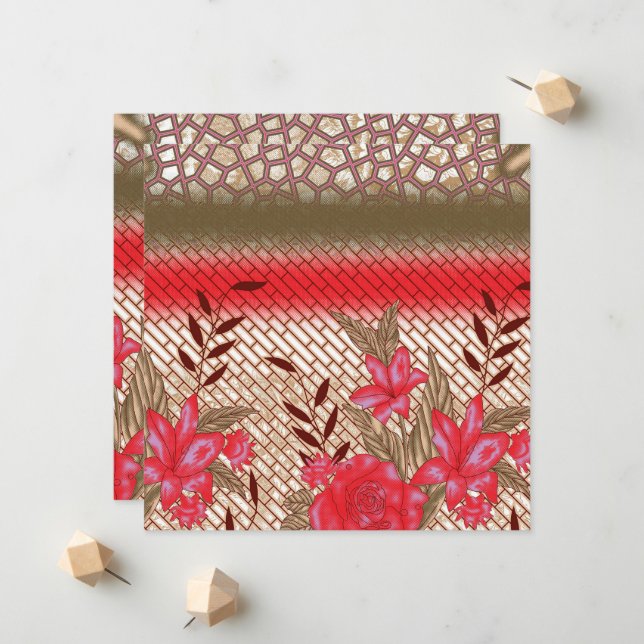 Anuncio Diseño de tejidos intrincados con motivos florales (Anverso/Reverso In Situ)