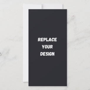 Anuncio Diseño simple negro personalizado Agregar foto o t