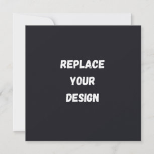 Anuncio Diseño simple negro personalizado Agregar foto o t