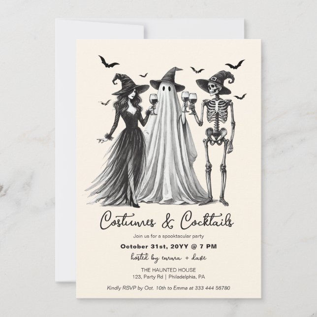 Anuncio Disfraces y cócteles de fiesta para adultos de Hal (Anverso)