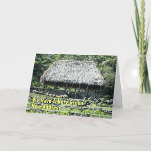 Anuncio Divertido cambio de dirección - Hut polinesio