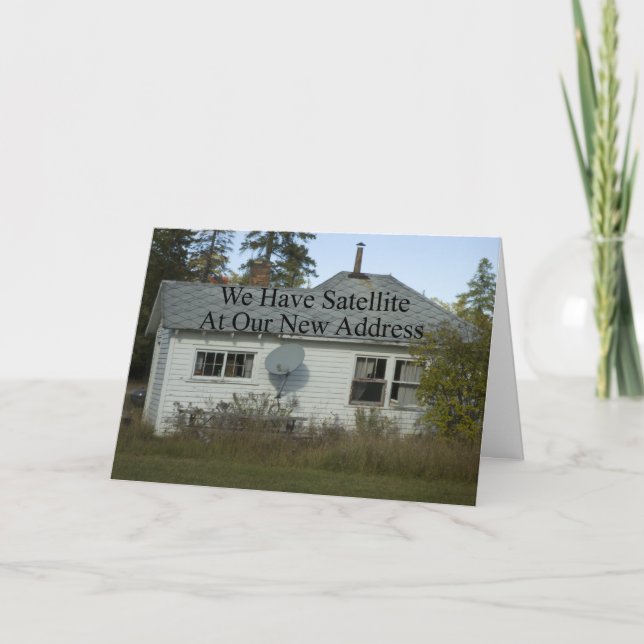 Anuncio Divertido cambio de dirección: tenemos satélite (Anverso)